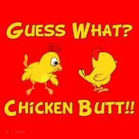 Guess What Chickenbutt? Chicken Graphic Butt Santa Hat thumb 1
