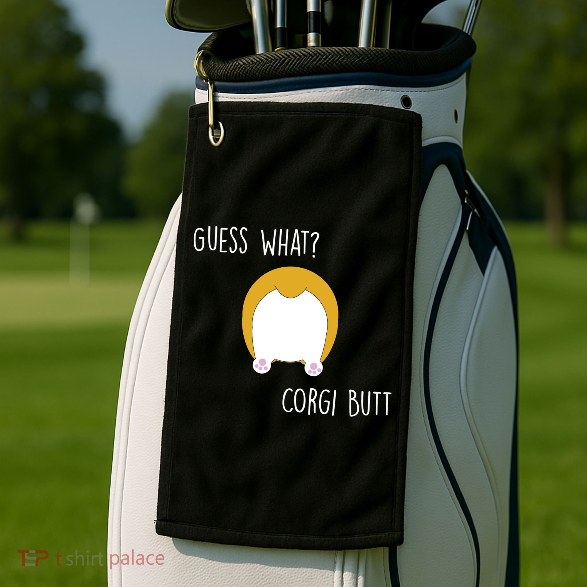Guess What Corgi Butt Golf Towel