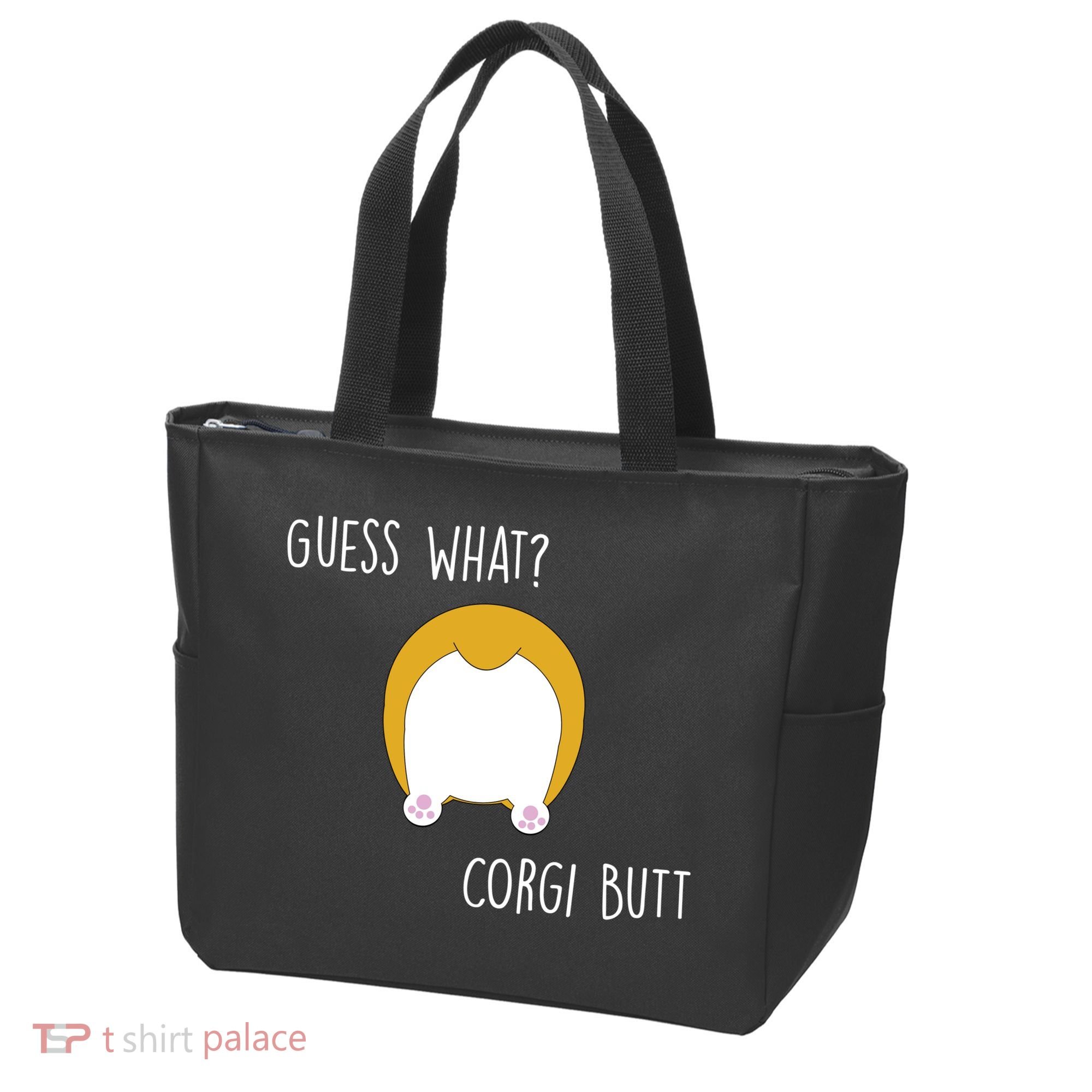 Guess What Corgi Butt Tote Bag