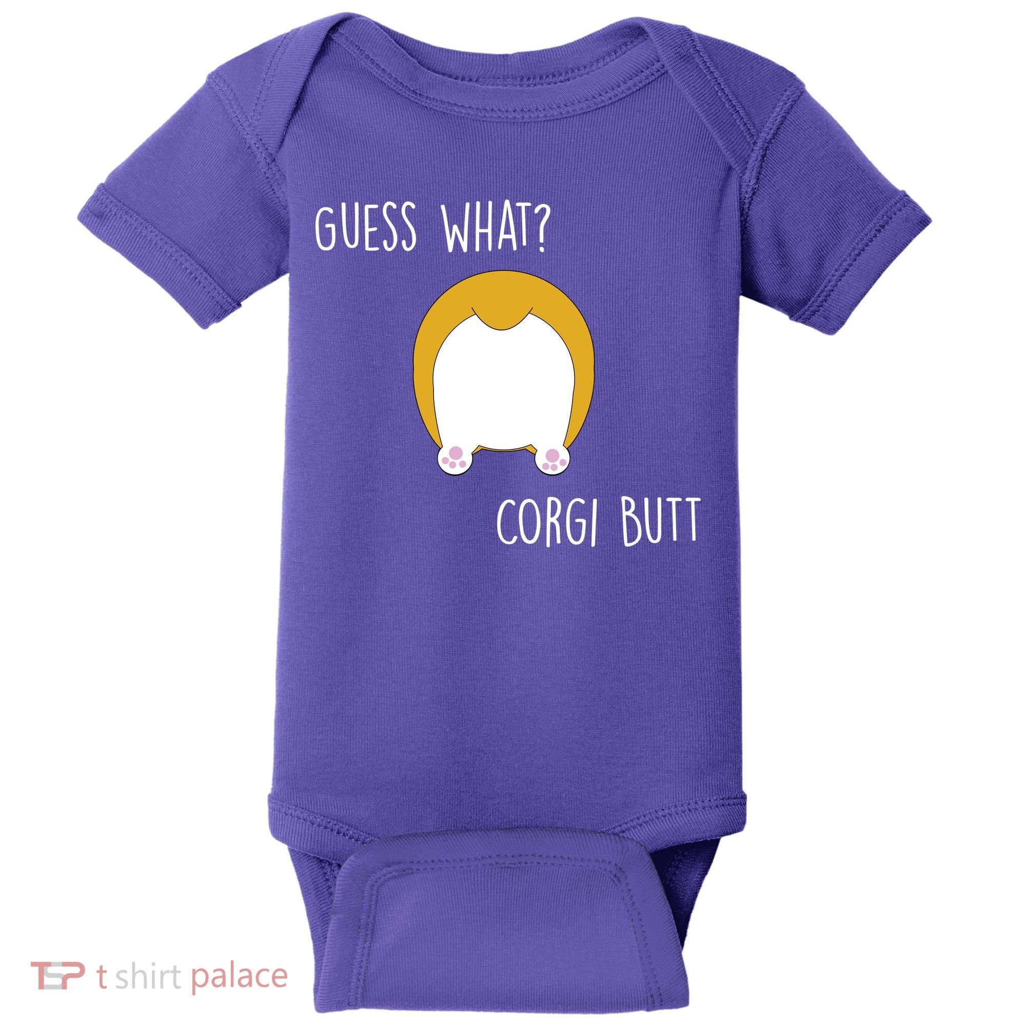 Guess What Corgi Butt Baby Bodysuit