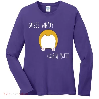 Guess What Corgi Butt Women's Long Sleeve Shirt