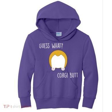 Guess What Corgi Butt Kids Hoodie