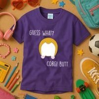 Guess What Corgi Butt Kids T-Shirt thumb 3