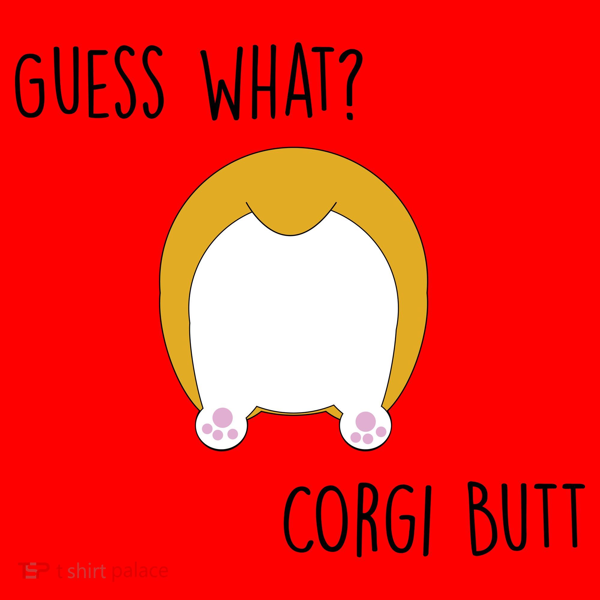 Guess What Corgi Butt Santa Hat