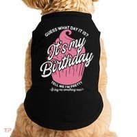 Guess What Day It Is? It's My Birthday Tell Me I'm Pretty Doggie Tank thumb 0