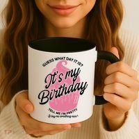 Guess What Day It Is? It's My Birthday Tell Me I'm Pretty Coffee Mug thumb 3