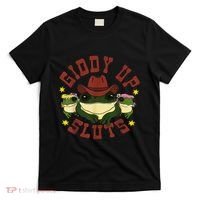 Giddy Up Funny Frogs Funny Western Country T-Shirt thumb 0