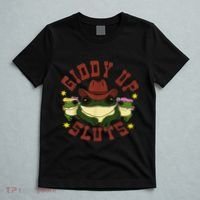 Giddy Up Funny Frogs Funny Western Country T-Shirt thumb 5