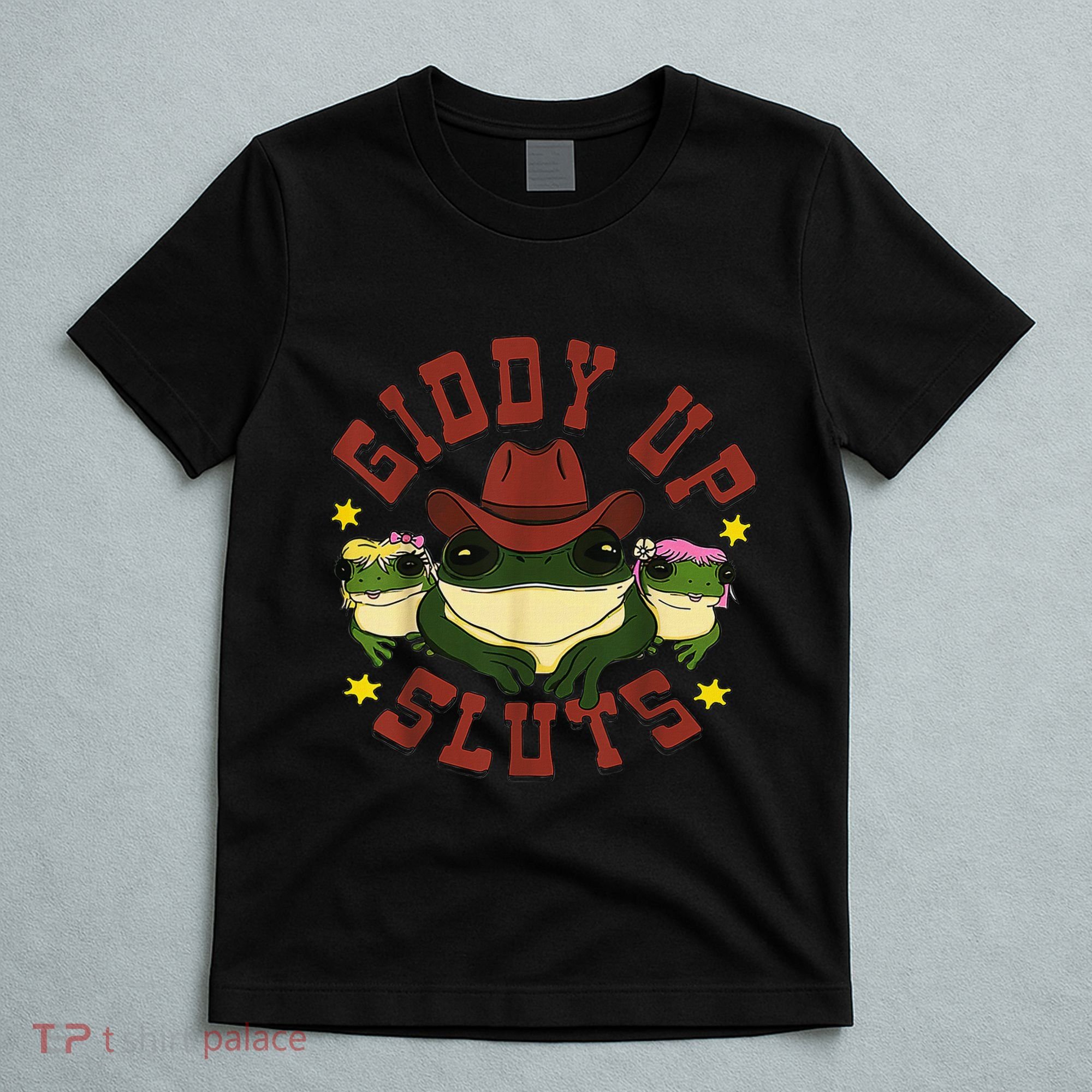 Giddy Up Funny Frogs Funny Western Country T-Shirt