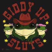 Giddy Up Funny Frogs Funny Western Country Women's Tank Top thumb 5