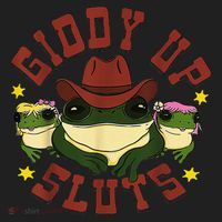 Giddy Up Funny Frogs Funny Western Country Hat thumb 2