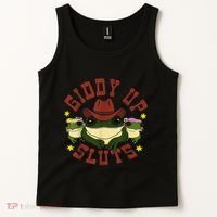 Giddy Up Funny Frogs Funny Western Country Tank Top thumb 2