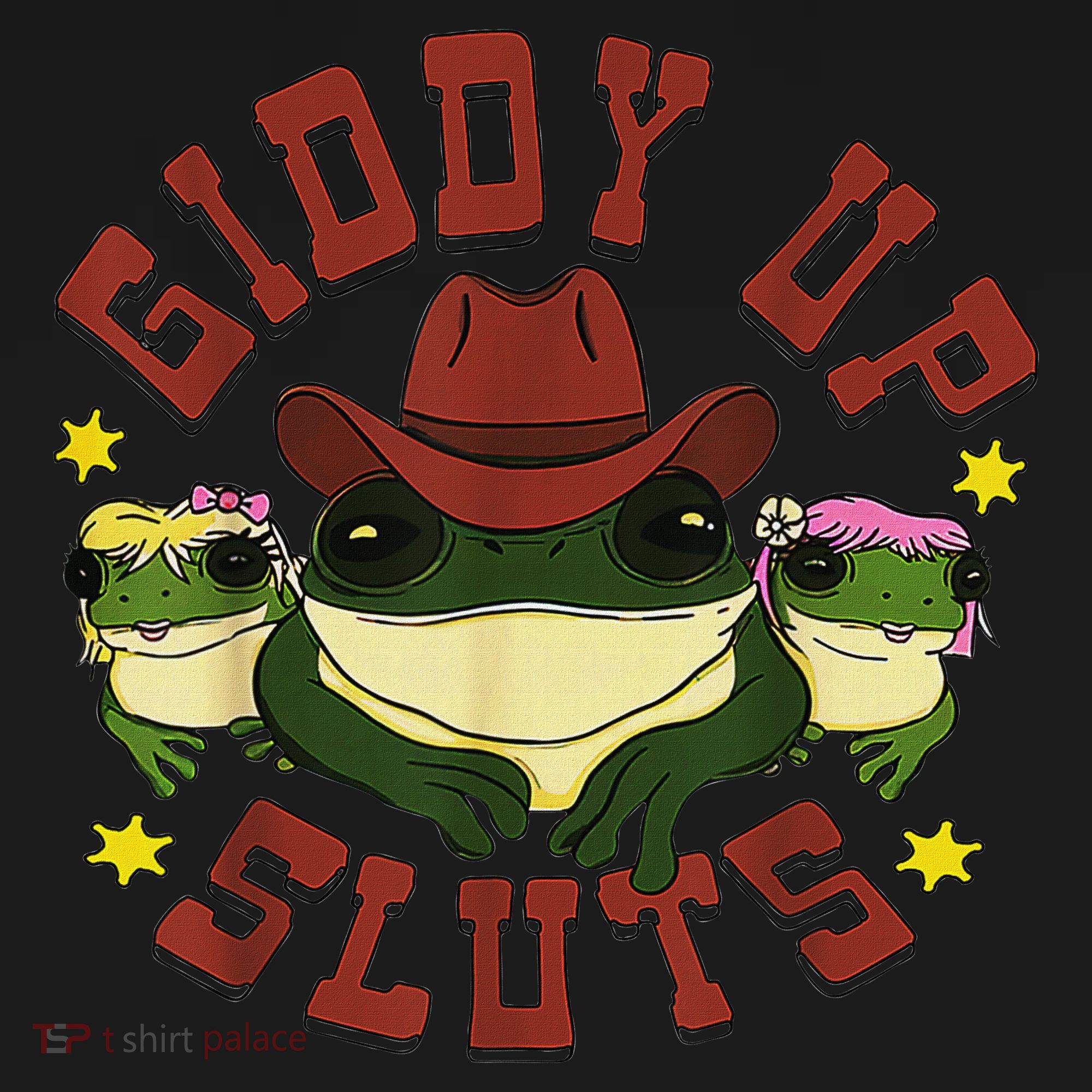 Giddy Up Funny Frogs Funny Western Country Kids Sweatshirt