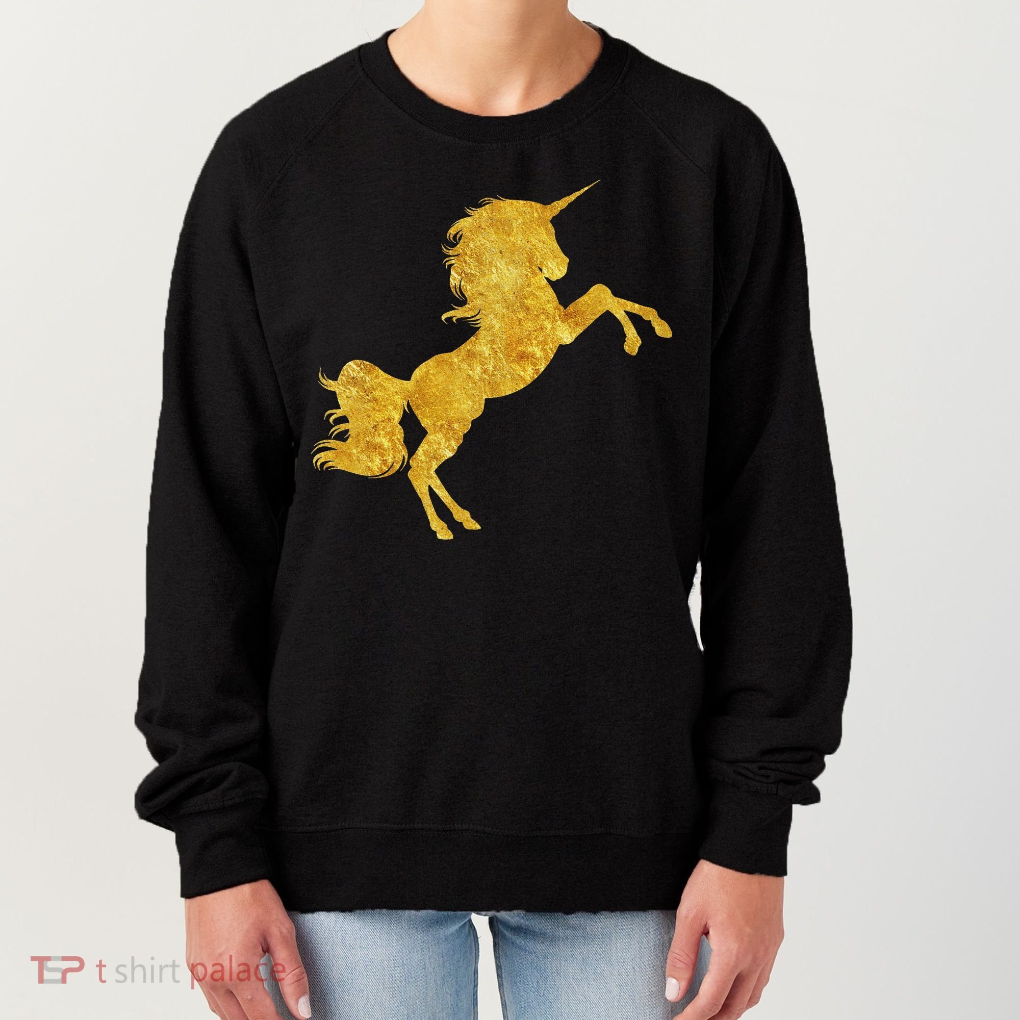 Gold Unicorn Gift Women's Sweatshirt