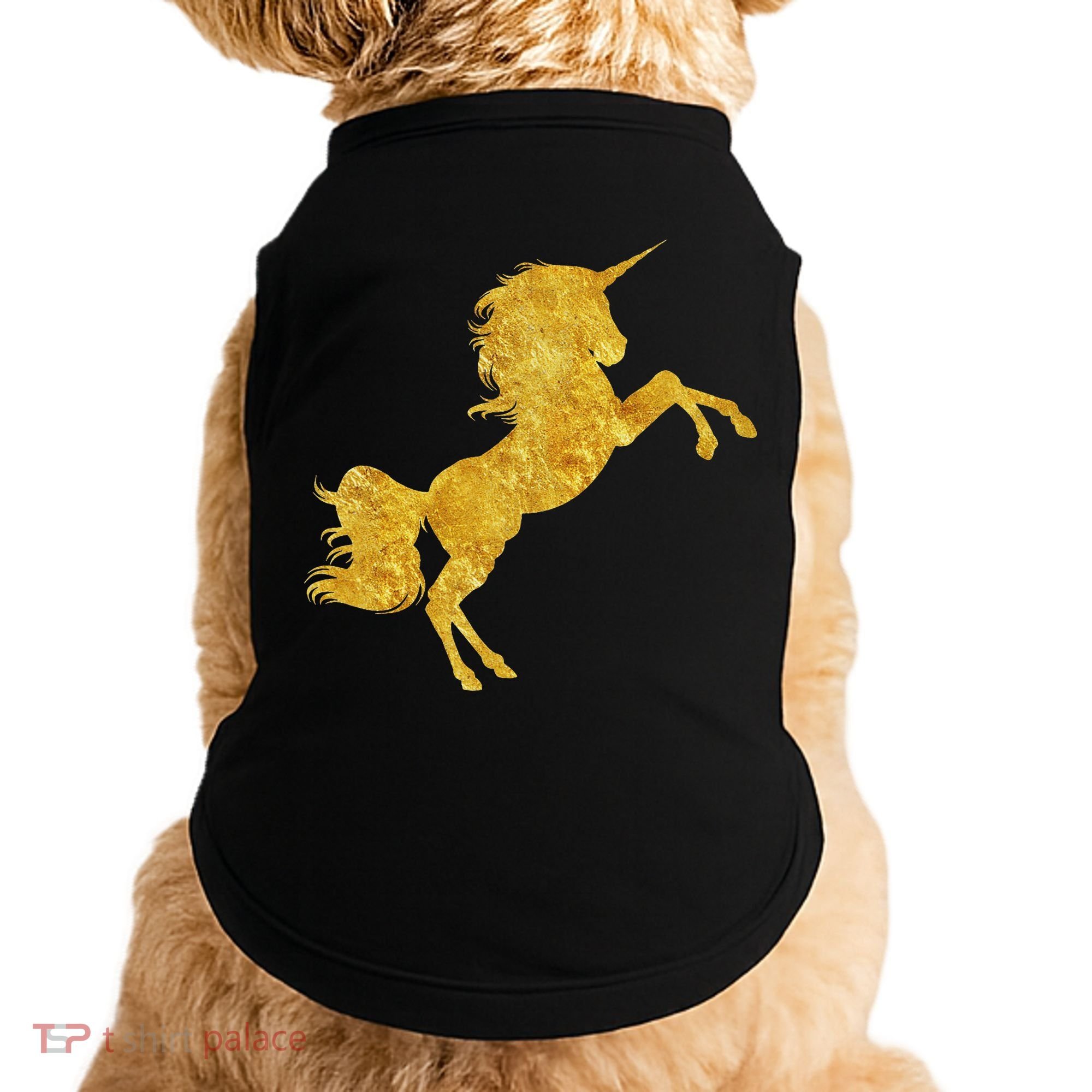 Gold Unicorn Gift Doggie Tank