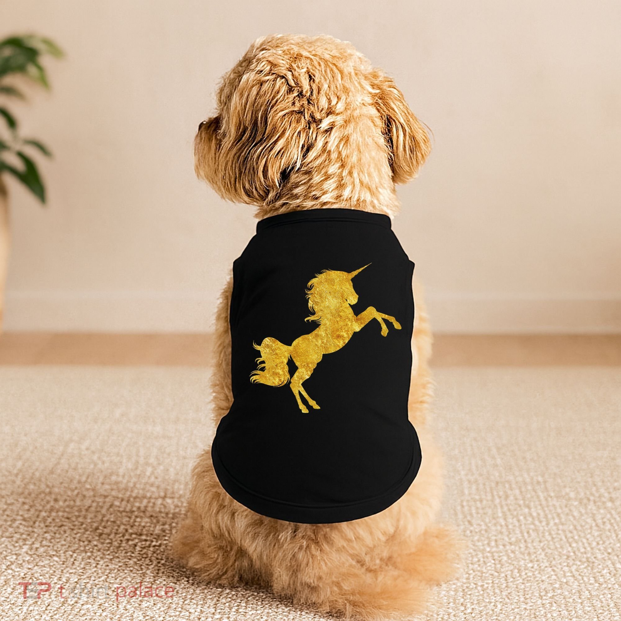 Gold Unicorn Gift Doggie Tank