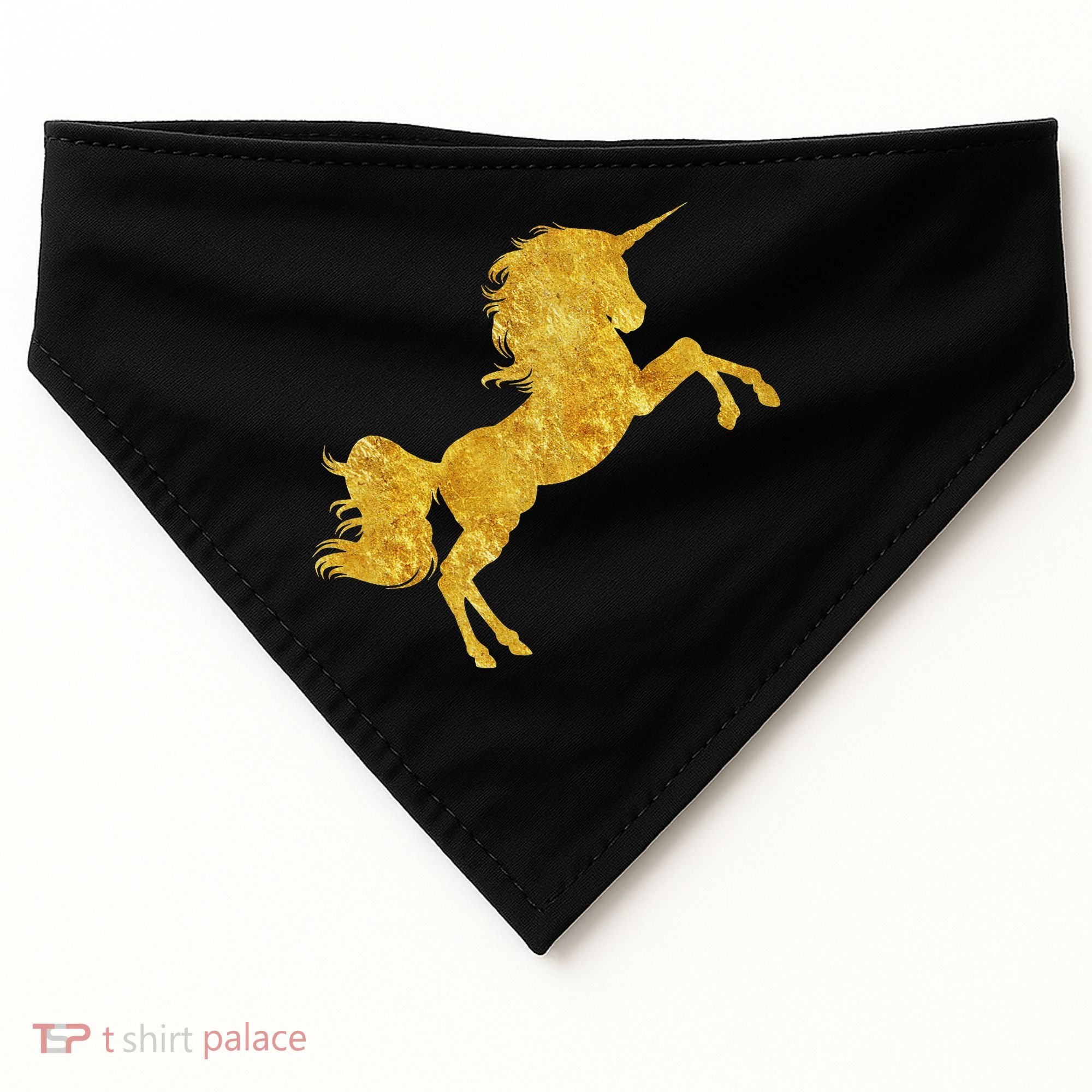 Gold Unicorn Gift USA-Made Doggie Bandana
