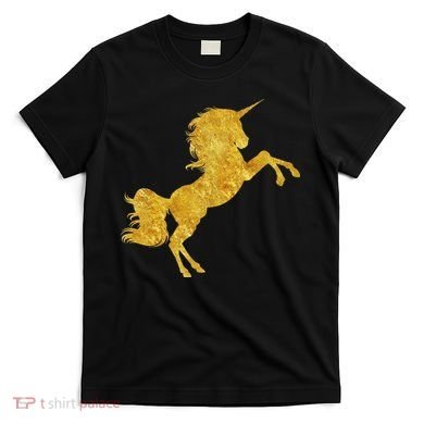 Gold Unicorn Gift T-Shirt