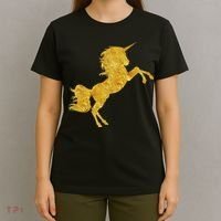 Gold Unicorn Gift T-Shirt thumb 4