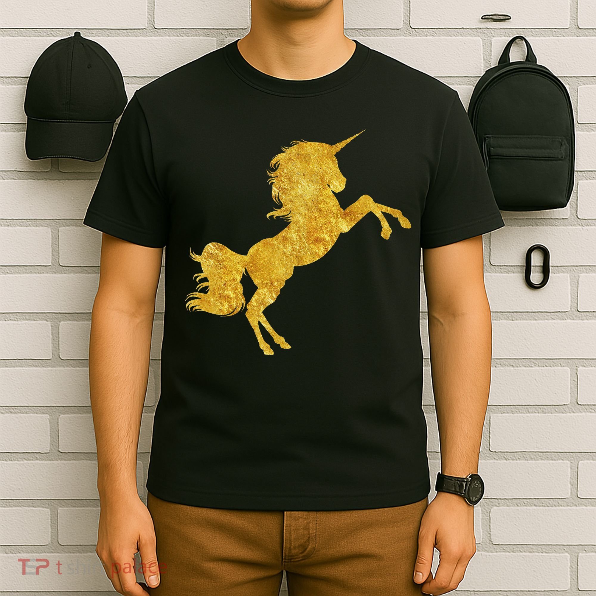 Gold Unicorn Gift T-Shirt