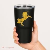 Gold Unicorn Gift Tumbler thumb 2
