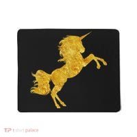 Gold Unicorn Gift Mousepad thumb 0