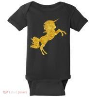 Gold Unicorn Gift Baby Bodysuit thumb 0