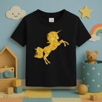 Gold Unicorn Gift Toddler T-Shirt thumb 3