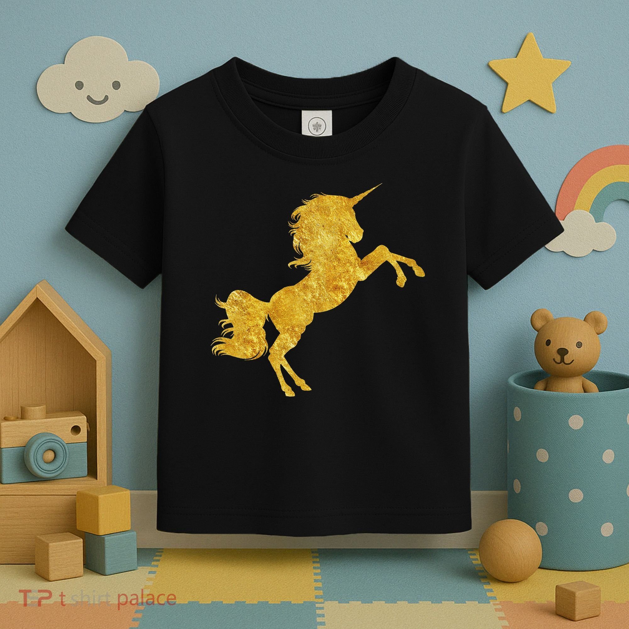 Gold Unicorn Gift Toddler T-Shirt