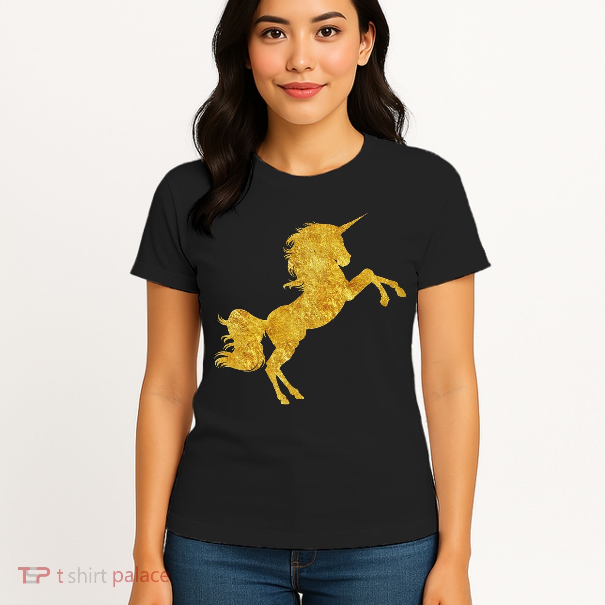 Gold Unicorn Gift Women's T-Shirt