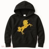 Gold Unicorn Gift Kids Hoodie thumb 0