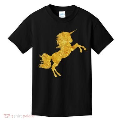 Gold Unicorn Gift Kids T-Shirt