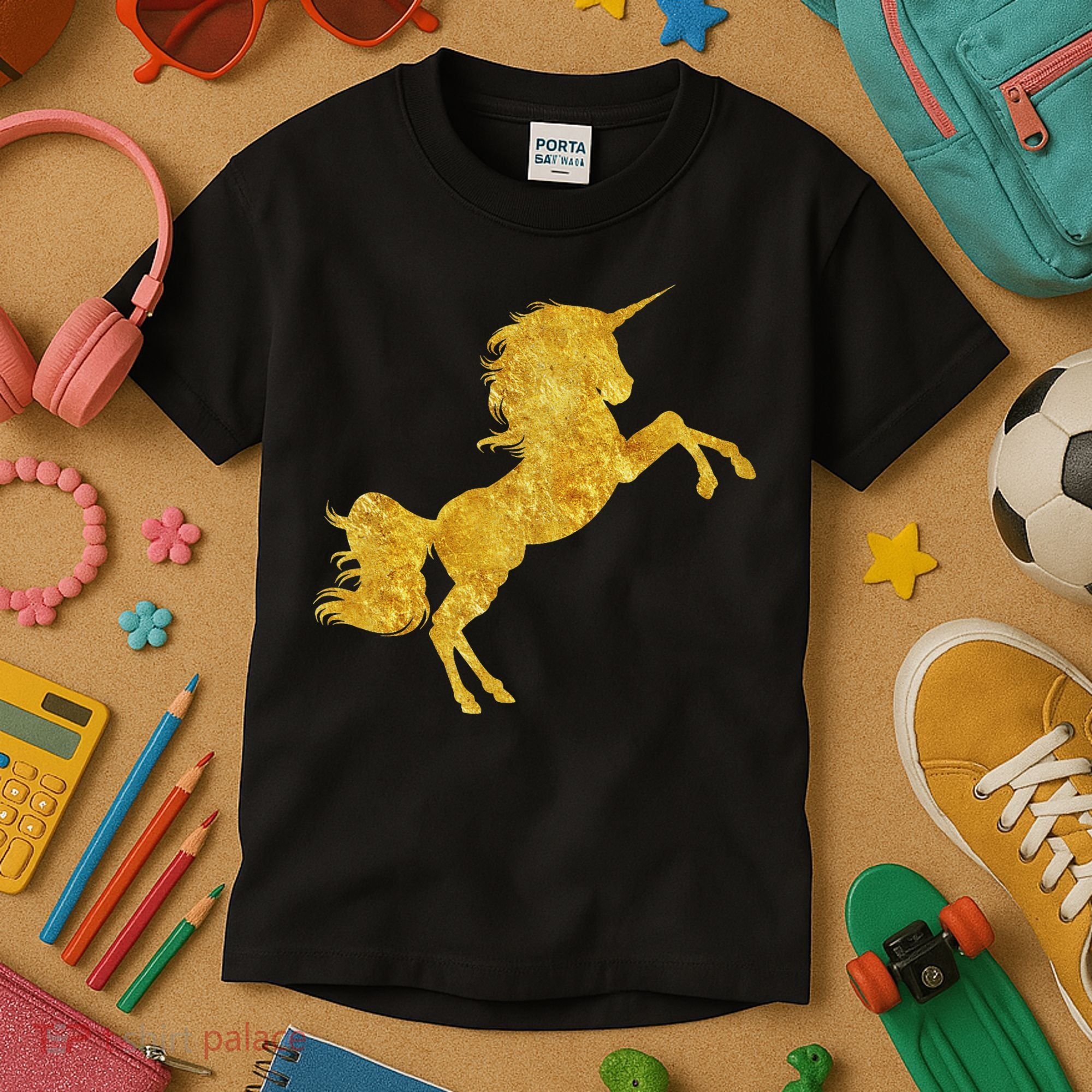 Gold Unicorn Gift Kids T-Shirt