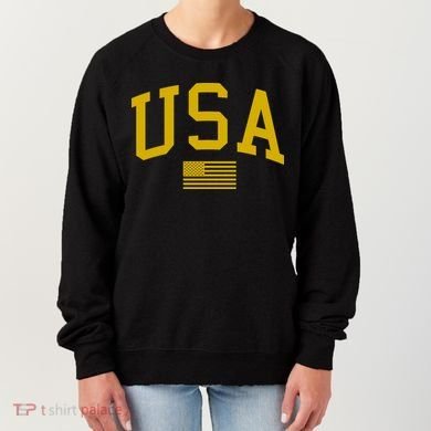 Gold USA Graphic Apparel National Pride Women's Sweatshirt