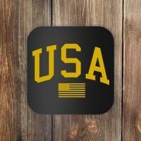 Gold USA Graphic Apparel National Pride Coaster thumb 0