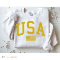 Gold USA Graphic Apparel National Pride Sweatshirt thumb 2