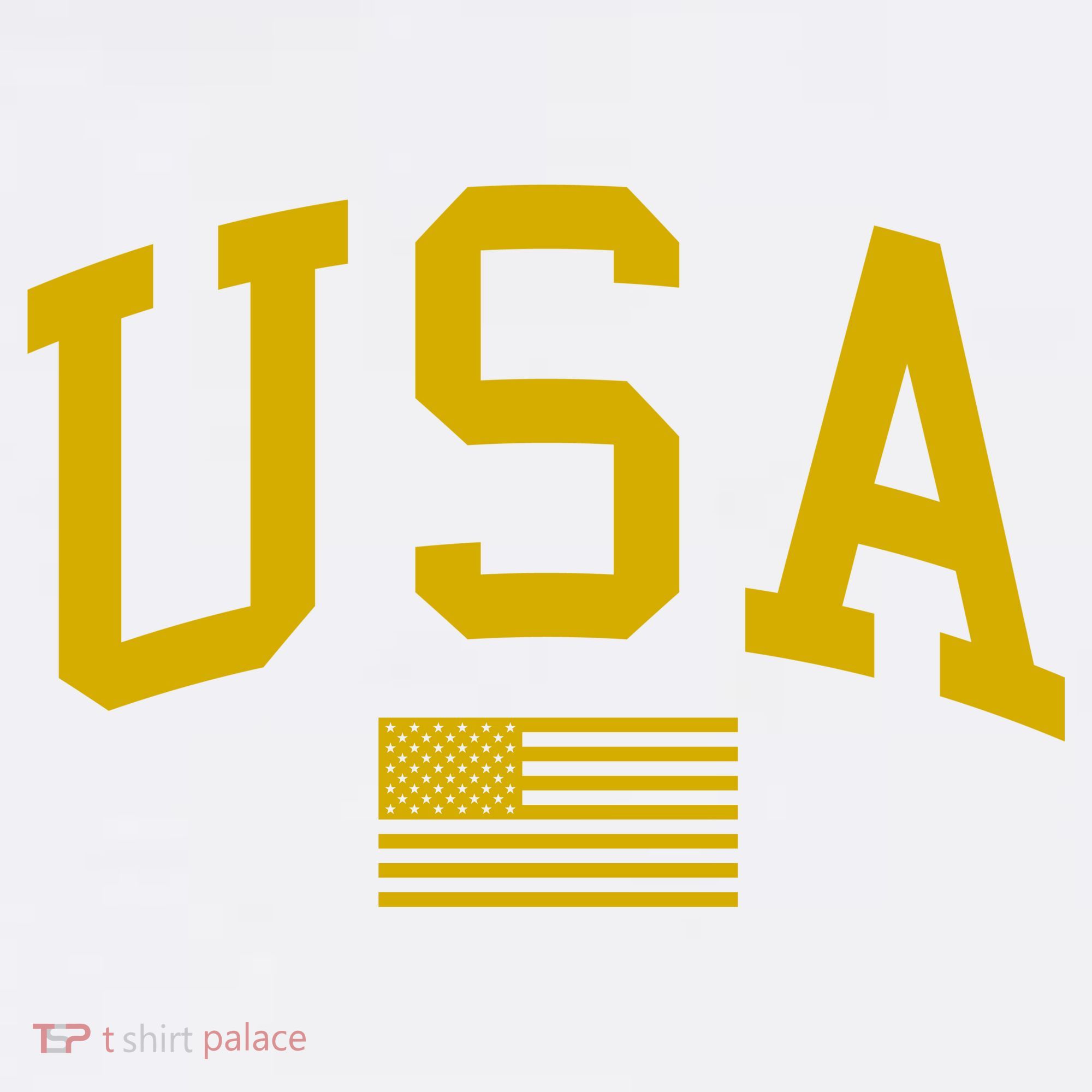 Gold USA Graphic Apparel National Pride Sweatshirt