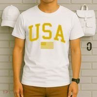 Gold USA Graphic Apparel National Pride T-Shirt thumb 6