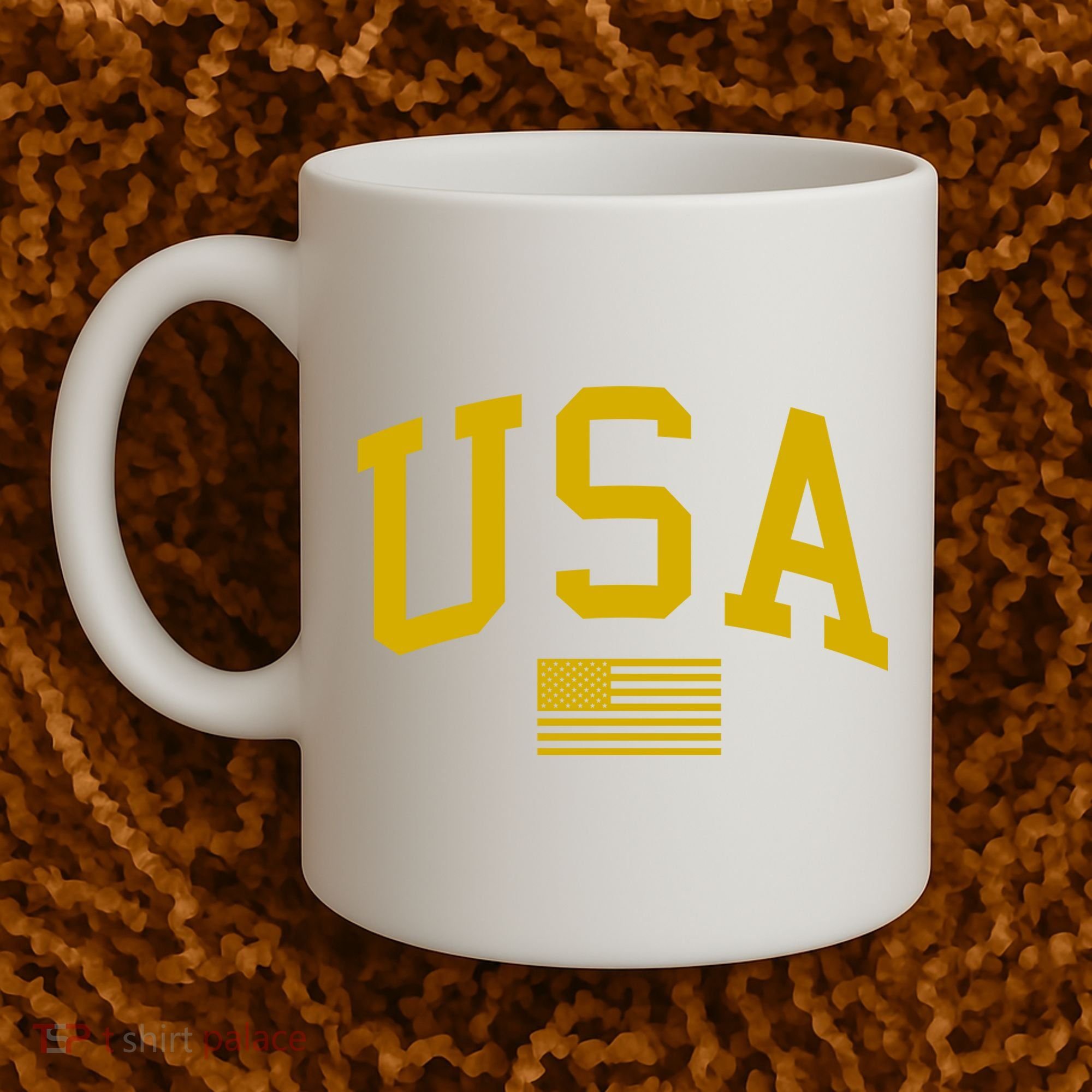 Gold USA Graphic Apparel National Pride Coffee Mug