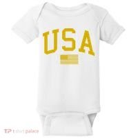 Gold USA Graphic Apparel National Pride Baby Bodysuit thumb 0