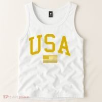Gold USA Graphic Apparel National Pride Tank Top thumb 2