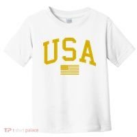 Gold USA Graphic Apparel National Pride Toddler T-Shirt thumb 0