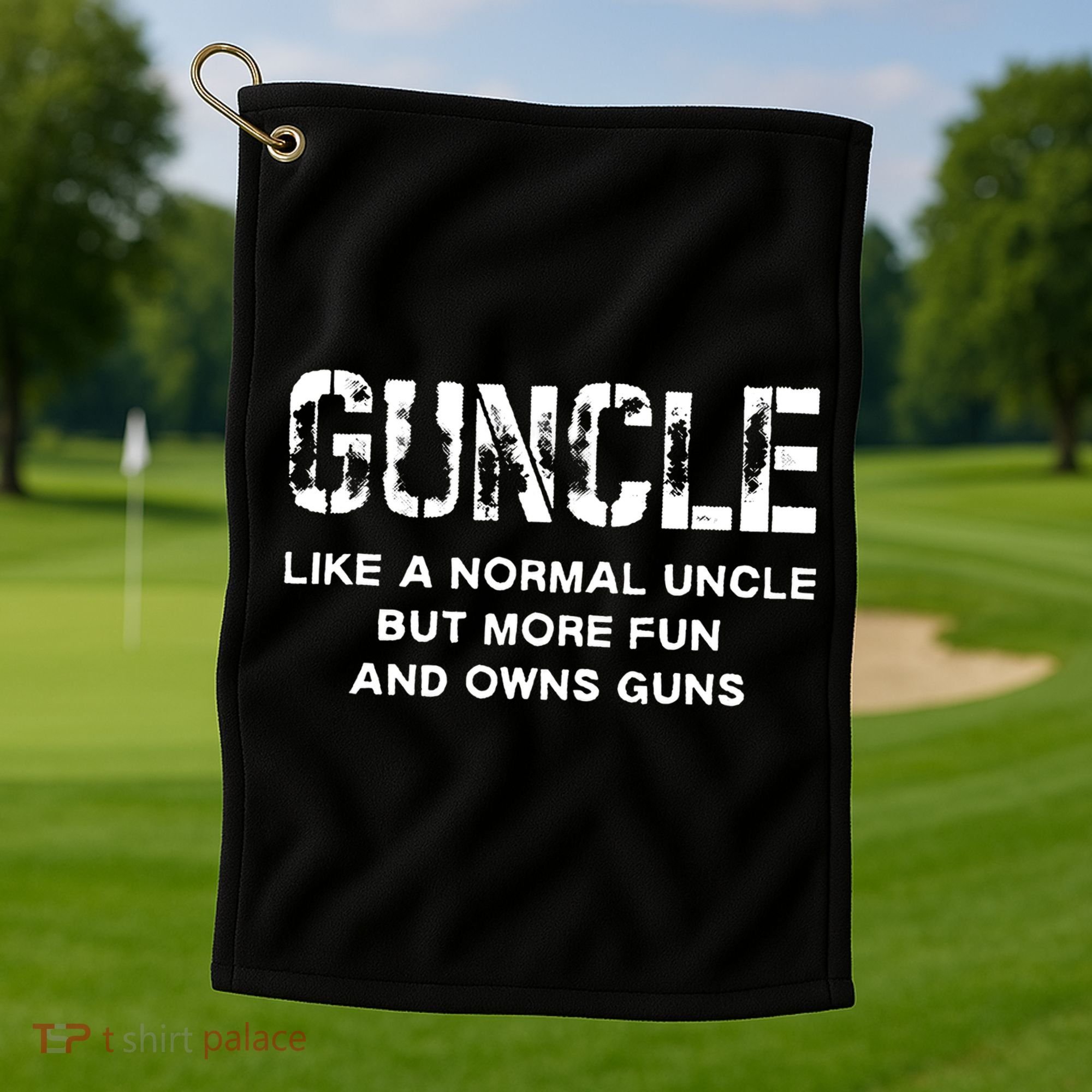 Gun Uncle Golf Towel