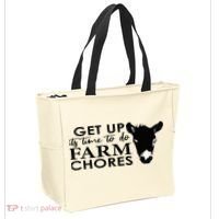 get up its time to do farm chores Tote Bag thumb 2