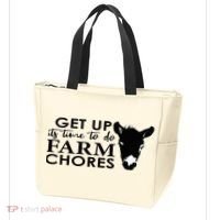get up its time to do farm chores Tote Bag thumb 3