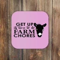 get up its time to do farm chores Coaster thumb 0