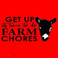 get up its time to do farm chores Santa Hat thumb 1