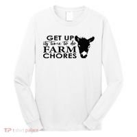 get up its time to do farm chores Long Sleeve Shirt thumb 0
