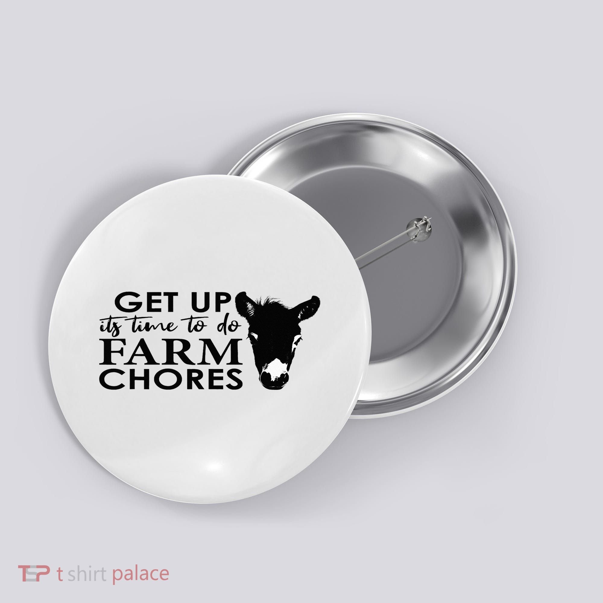 get up its time to do farm chores Button
