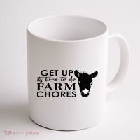 get up its time to do farm chores Coffee Mug thumb 1